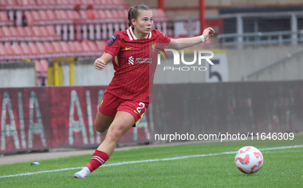 Lucy Parry of Liverpool Women plays during the Barclays FA Women's Super League soccer match between Tottenham Hotspur Women and Liverpool W...