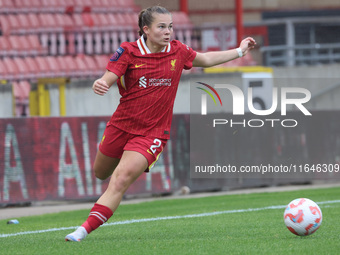 Lucy Parry of Liverpool Women plays during the Barclays FA Women's Super League soccer match between Tottenham Hotspur Women and Liverpool W...