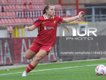 Lucy Parry of Liverpool Women plays during the Barclays FA Women's Super League soccer match between Tottenham Hotspur Women and Liverpool W...