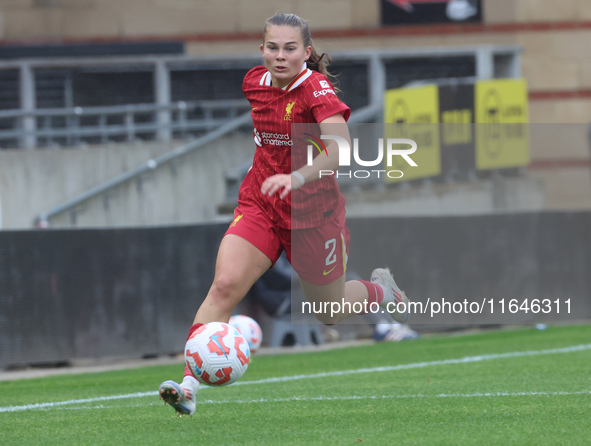 Lucy Parry of Liverpool Women plays during the Barclays FA Women's Super League soccer match between Tottenham Hotspur Women and Liverpool W...