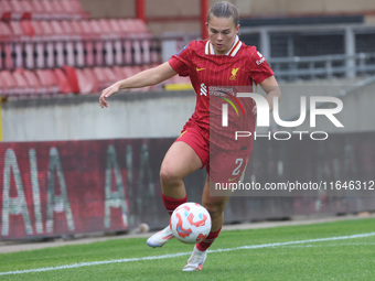 Lucy Parry of Liverpool Women plays during the Barclays FA Women's Super League soccer match between Tottenham Hotspur Women and Liverpool W...