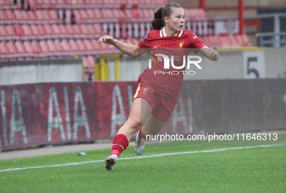 Lucy Parry of Liverpool Women plays during the Barclays FA Women's Super League soccer match between Tottenham Hotspur Women and Liverpool W...