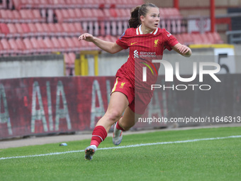 Lucy Parry of Liverpool Women plays during the Barclays FA Women's Super League soccer match between Tottenham Hotspur Women and Liverpool W...