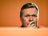 Netherlands trainer coach Ronald Koeman participates in the match training and press conference for the Netherlands on October 7, 2024, at t...