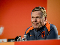 Netherlands trainer coach Ronald Koeman participates in the match training and press conference for the Netherlands on October 7, 2024, at t...