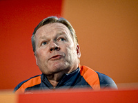 Netherlands trainer coach Ronald Koeman participates in the match training and press conference for the Netherlands on October 7, 2024, at t...