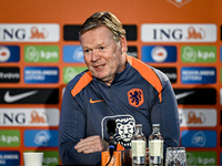 Netherlands trainer coach Ronald Koeman participates in the match training and press conference for the Netherlands on October 7, 2024, at t...