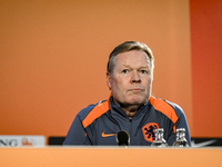 Netherlands trainer coach Ronald Koeman participates in the match training and press conference for the Netherlands on October 7, 2024, at t...