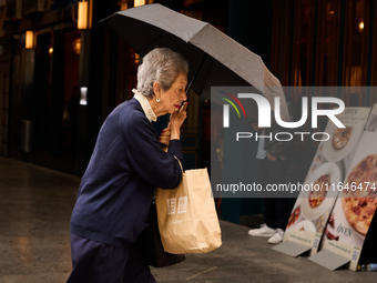 October rains begin in Madrid, Spain, on October 7, 2024. (