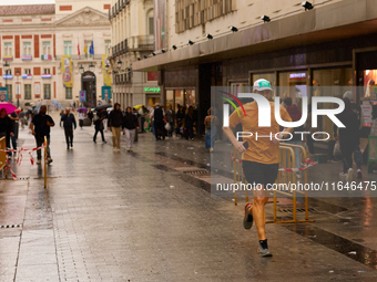 October rains begin in Madrid, Spain, on October 7, 2024. (