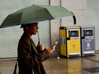 October rains begin in Madrid, Spain, on October 7, 2024. (