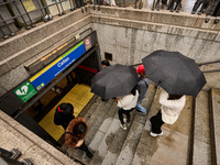 October rains begin in Madrid, Spain, on October 7, 2024. (