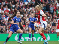 Arsenal's Frida Maanum participates in the Barclays FA Women's Super League match between Arsenal and Everton at the Emirates Stadium in Lon...