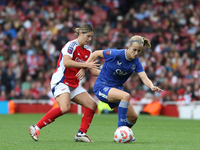 Arsenal's Kyra Cooney Cross chases Everton during the Barclays FA Women's Super League match between Arsenal and Everton at the Emirates Sta...