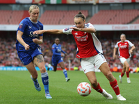 Everton's Lucy Hope chases Arsenal's Caitlin Foord during the Barclays FA Women's Super League match between Arsenal and Everton at the Emir...