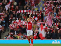 Katie McCabe of Arsenal stands before the Barclays FA Women's Super League match between Arsenal and Everton at the Emirates Stadium in Lond...