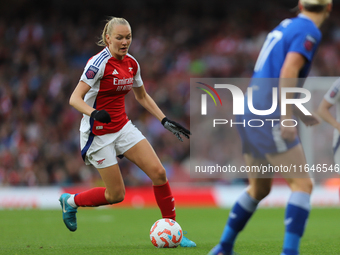 Frida Maanum participates in the Barclays FA Women's Super League match between Arsenal and Everton at the Emirates Stadium in London, Engla...