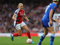 Frida Maanum participates in the Barclays FA Women's Super League match between Arsenal and Everton at the Emirates Stadium in London, Engla...