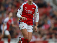 Alessia Russo participates in the Barclays FA Women's Super League match between Arsenal and Everton at the Emirates Stadium in London, Engl...