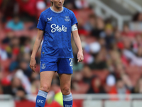 Everton Captain Megan Finnigan participates in the Barclays FA Women's Super League match between Arsenal and Everton at the Emirates Stadiu...