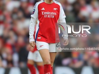 Arsenal player Alessia Russo appears deflated after the Barclays FA Women's Super League match between Arsenal and Everton at the Emirates S...