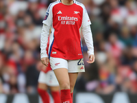 Arsenal player Alessia Russo appears deflated after the Barclays FA Women's Super League match between Arsenal and Everton at the Emirates S...