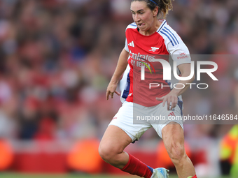 Mariona Caldentey of Arsenal participates in the Barclays FA Women's Super League match between Arsenal and Everton at the Emirates Stadium...