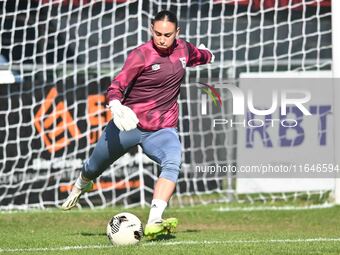 Goalkeeper Natalia Negri of Ipswich warms up during the FA Women's Premier League Premier Division match between Ipswich Town Women and Watf...