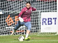 Goalkeeper Natalia Negri of Ipswich warms up during the FA Women's Premier League Premier Division match between Ipswich Town Women and Watf...