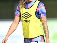 Natasha Thomas (7 Ipswich) warms up during the FA Women's Premier League Premier Division match between Ipswich Town Women and Watford Women...