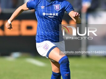 Sophie Peskett, 17, from Ipswich, controls the ball during the FA Women's Premier League Premier Division match between Ipswich Town Women a...