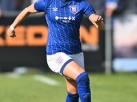 Sophie Peskett, 17, from Ipswich, controls the ball during the FA Women's Premier League Premier Division match between Ipswich Town Women a...