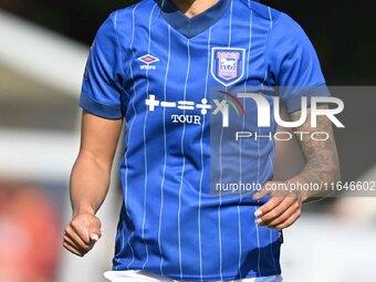 Natasha Thomas (7 Ipswich) is in action during the FA Women's Premier League Premier Division between Ipswich Town Women and Watford Women a...