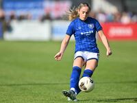 Shauna Guyatt, 23, from Ipswich, passes the ball during the FA Women's Premier League Premier Division between Ipswich Town Women and Watfor...