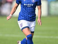 Sophie Peskett, 17, from Ipswich, goes forward during the FA Women's Premier League Premier Division match between Ipswich Town Women and Wa...