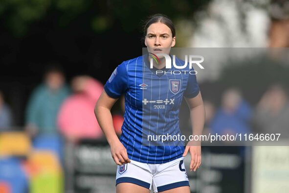 Megan Wearing, 20, from Ipswich, looks on during the FA Women's Premier League Premier Division match between Ipswich Town Women and Watford...