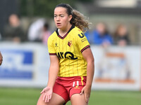 Elkie Bowyer (11 Watford) gestures during the FA Women's Premier League Premier Division match between Ipswich Town Women and Watford Women...