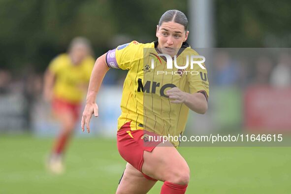 Megan Chandler, 17, from Watford, participates in the FA Women's Premier League Premier Division match between Ipswich Town Women and Watfor...