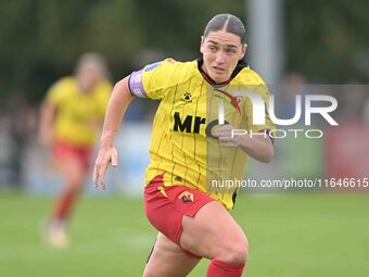 Megan Chandler, 17, from Watford, participates in the FA Women's Premier League Premier Division match between Ipswich Town Women and Watfor...