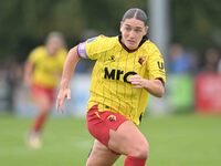 Megan Chandler, 17, from Watford, participates in the FA Women's Premier League Premier Division match between Ipswich Town Women and Watfor...