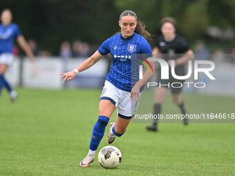 Sophie Peskett, 17, from Ipswich, controls the ball during the FA Women's Premier League Premier Division match between Ipswich Town Women a...