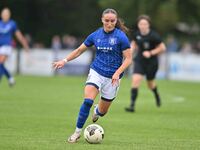 Sophie Peskett, 17, from Ipswich, controls the ball during the FA Women's Premier League Premier Division match between Ipswich Town Women a...