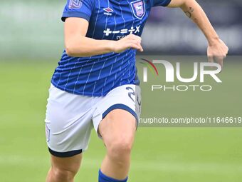 Angela Addison, 24, from Ipswich, goes forward during the FA Women's Premier League Premier Division match between Ipswich Town Women and Wa...