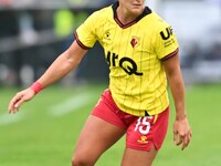 Andria Georgiou, 15, from Watford, controls the ball during the FA Women's Premier League Premier Division match between Ipswich Town Women...