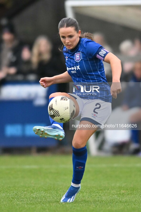 Maria Boswell from Ipswich controls the ball during the FA Women's Premier League Premier Division match between Ipswich Town Women and Watf...