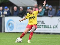 Coral Jade Haines, 23, from Watford, shoots during the FA Women's Premier League Premier Division match between Ipswich Town Women and Watfo...