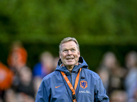 Netherlands trainer coach Ronald Koeman participates in the match training and press conference for the Netherlands on October 7, 2024, at t...