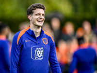 Netherlands player Guus Til participates in the training and press conference for the Netherlands Nations League season 2024-2025 at the KNV...