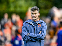 Netherlands assistant trainer Wim Jonk is present during the match training and press conference for the Netherlands on October 7, 2024, at...