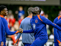 Netherlands player Denzel Dumfries participates during the training and press conference for the Netherlands Nations League season 2024-2025...